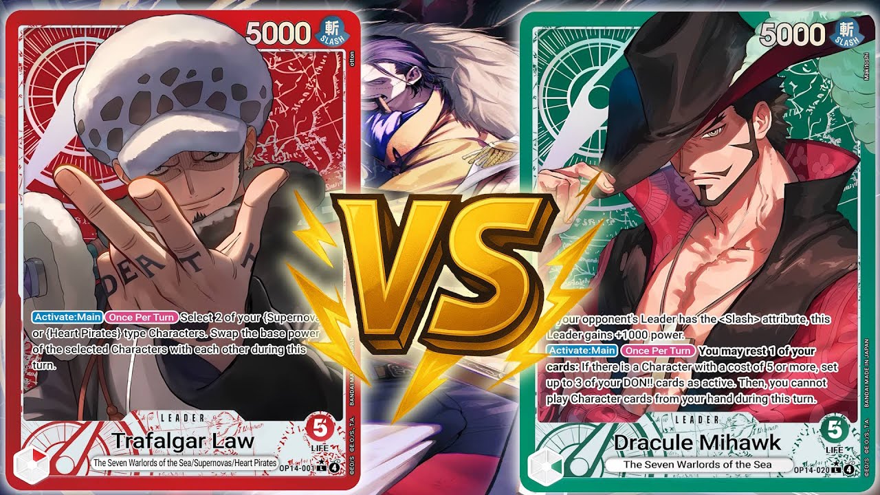 R Law Vs G Mihawk | OPTCG Sim Gameplay | OP14