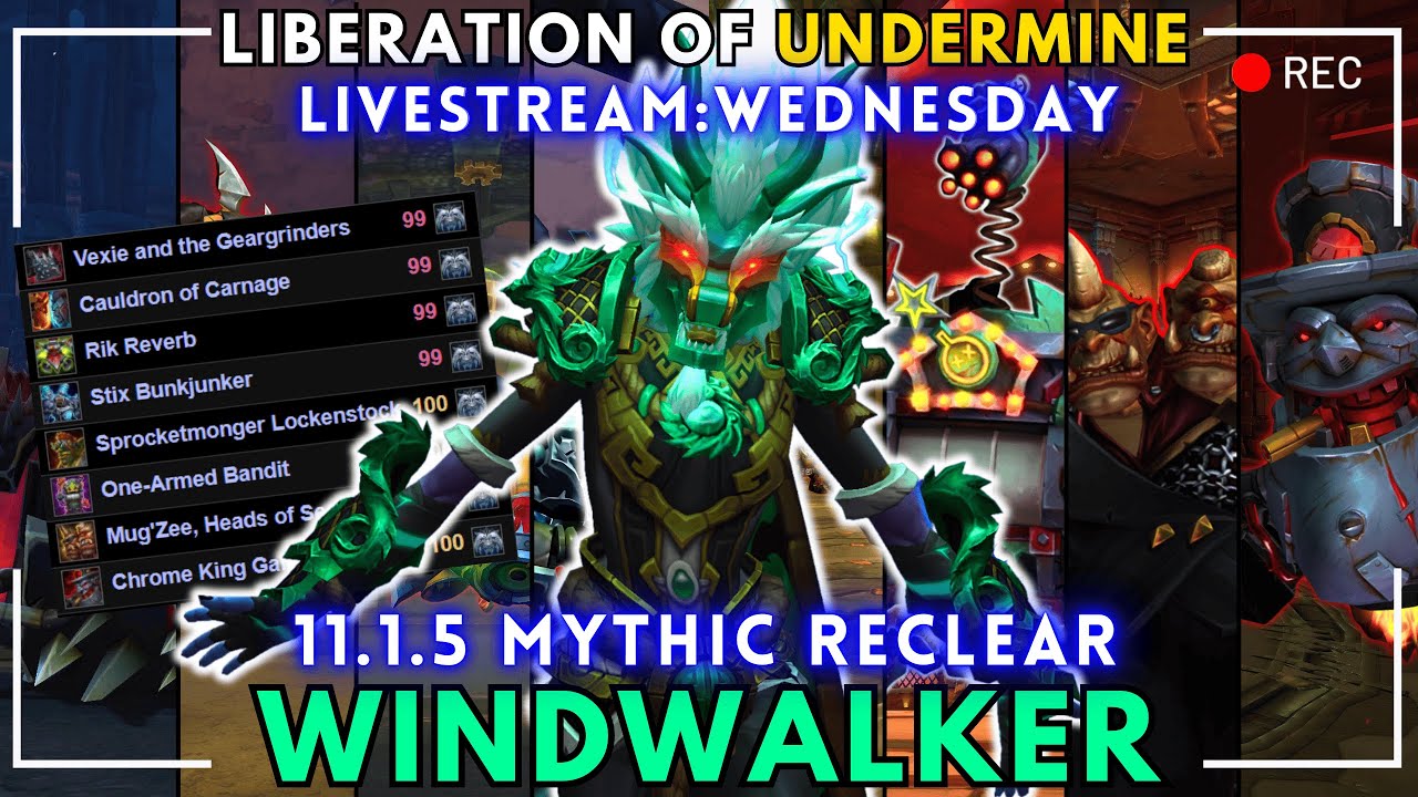 Gallywix Speedrun Any% | Mythic Raid Reclear | Windwalker Monk