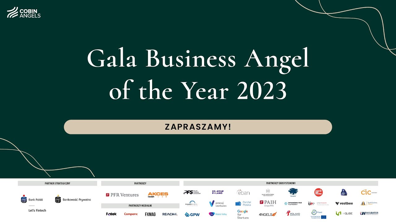 Transmisja LIVE z Gali Finałowej Konkursu Business Angel of the Year 2023 - 7 marca 2024 roku