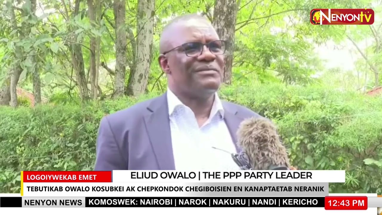 PPP LEADER ELIUD OWALO CRITICIZES GOVERNMENT'S YOUTH EMPOWERMENT PROGRAMS