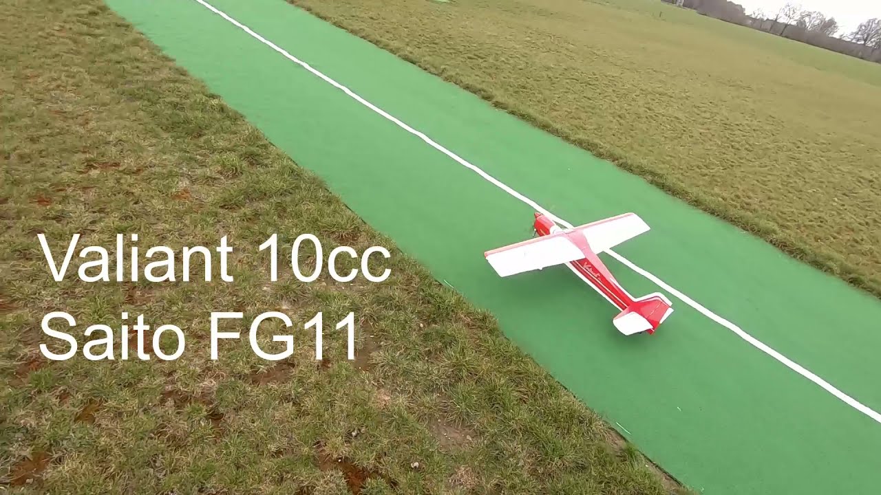 Valiant 10cc from Hangar 9 with a Saito FG 11.