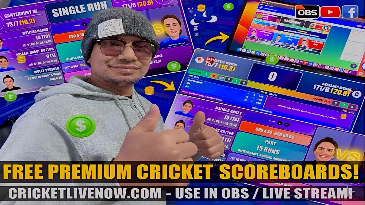 🚀 New Pro Cricket Scoreboard Layouts | Free for All Users | Website Update 2026!