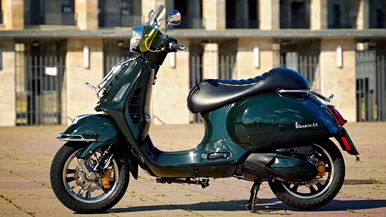 Vespa GTS 300 hpe Supertech Tuning - диски 13 дюймов - британская классика!