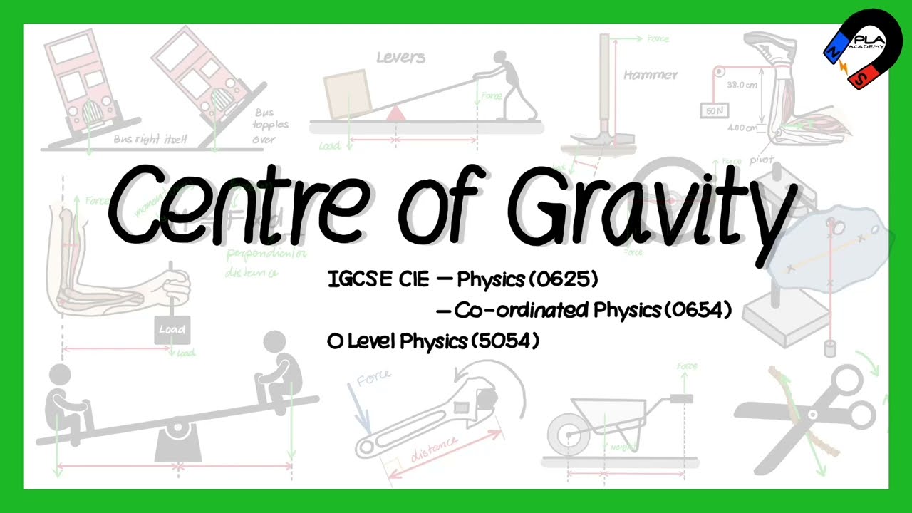 Центр тяжести для физики уровня IGCSE, GCSE, GCE O