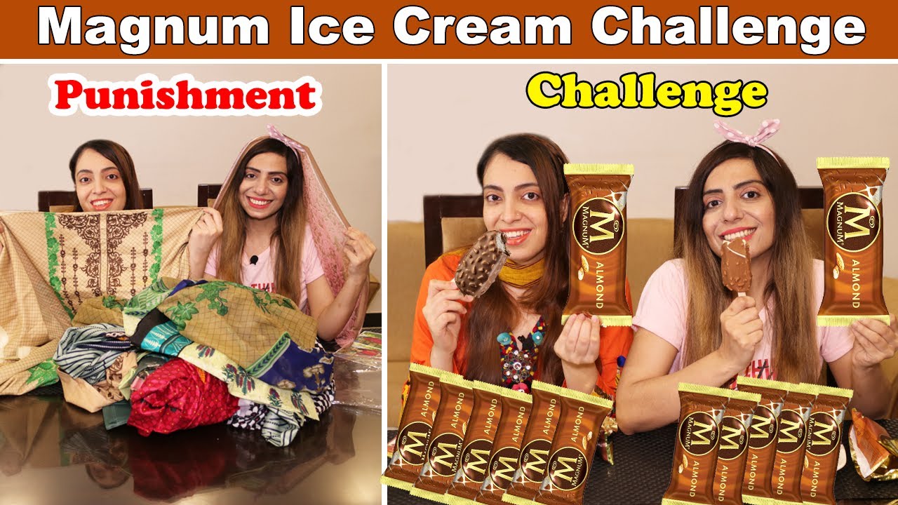 Magnum Ice Cream Challenge Between Nand & Bhabhi or Kis Ko Kya Punishment Mili ? | Ayesha & Momina