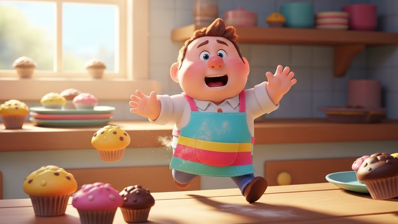 Bakery Trouble! Muffin Man Runs Out of Muffins 🧁🏃‍♂️ | Kids Fun Song