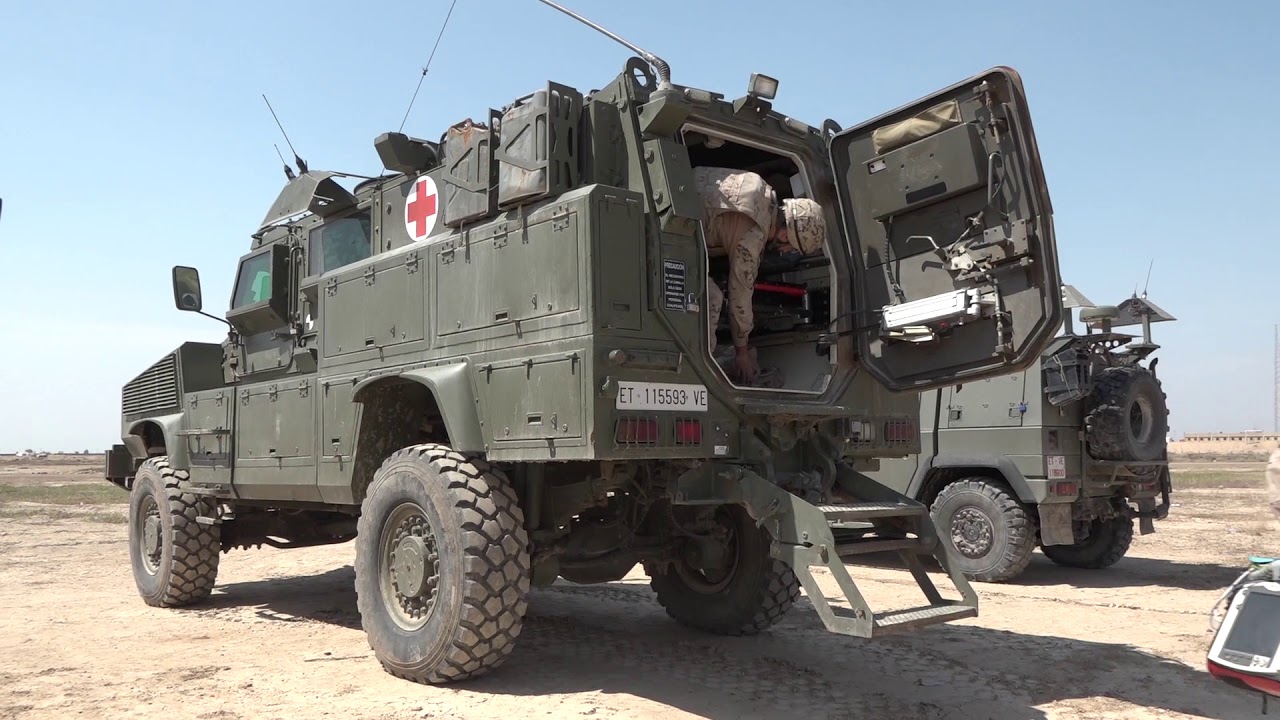 El día a día de las tropas españolas en Besmayah, Irak.