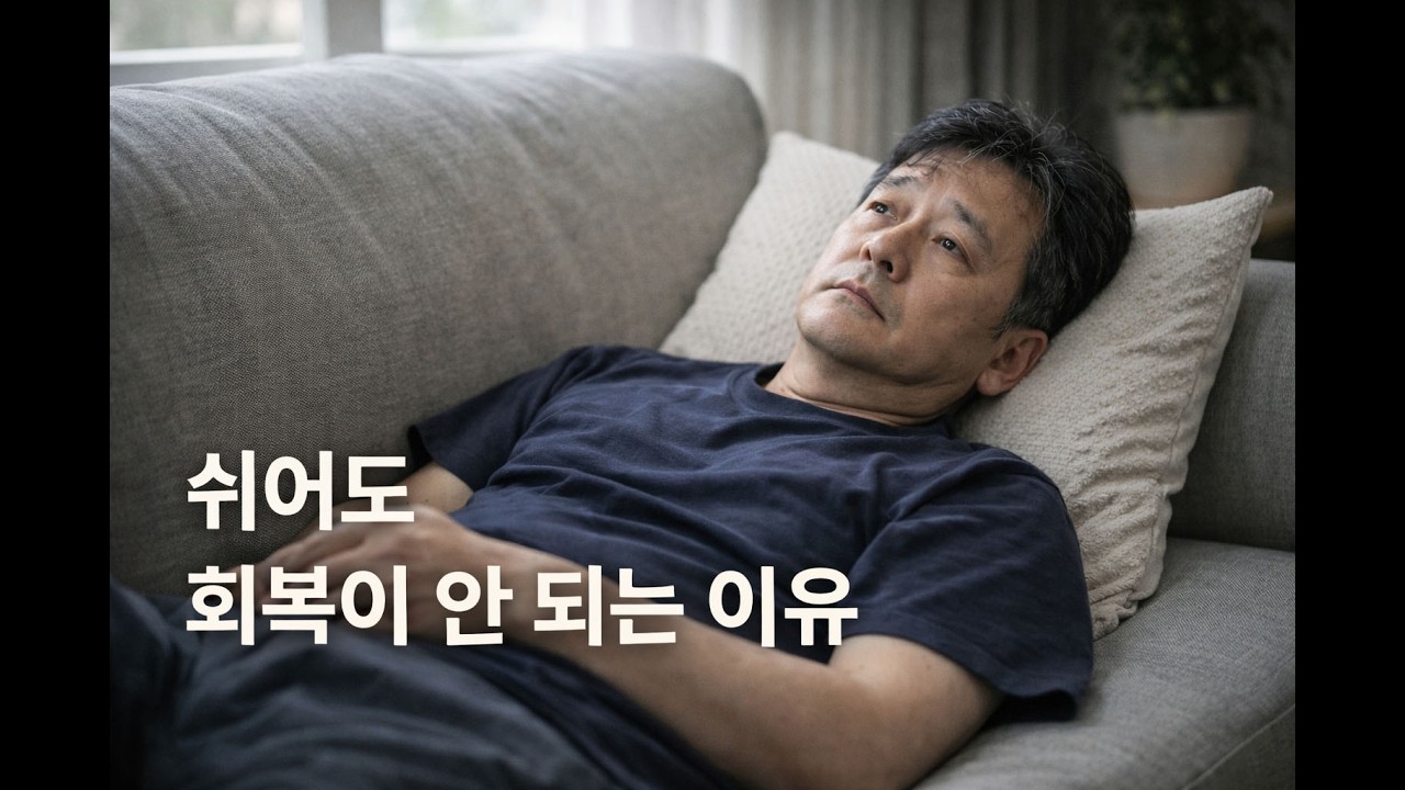 쉬어도 회복이 안 되는 이유