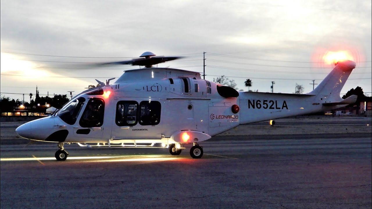 Leonardo AW169 Start Up & Takeoff - AgustaWestland AW169 Whiteman Airport N652LA