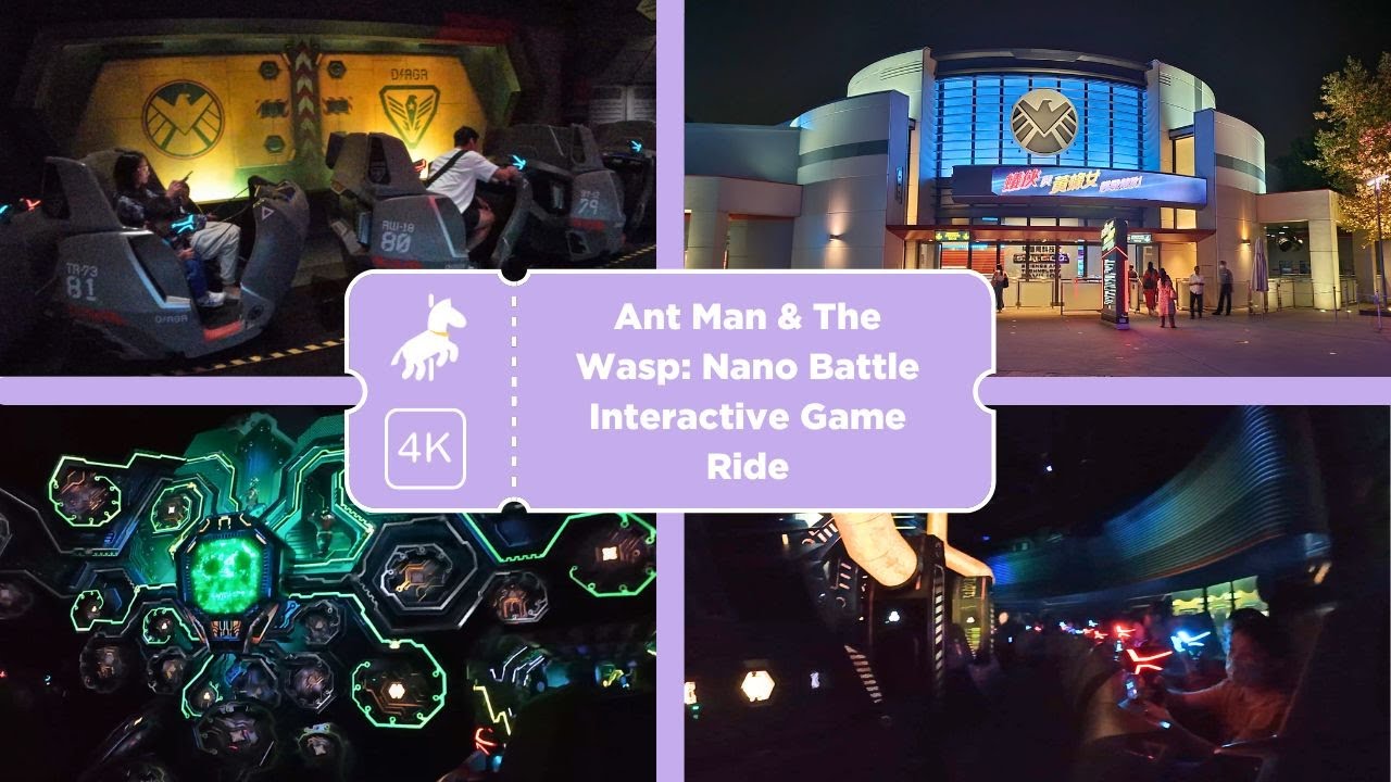 Ant Man & The Wasp: Nano Battle - Full Interactive Game Ride [4K]