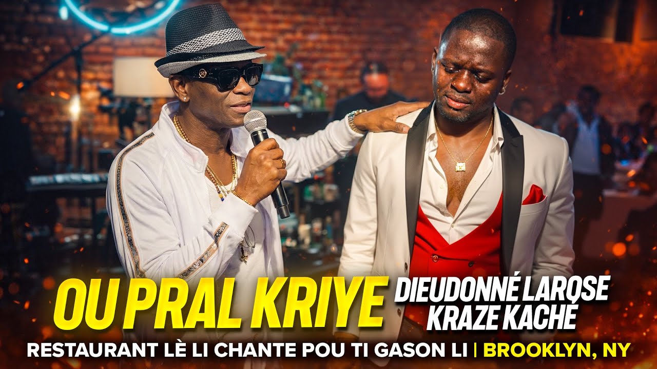 OU PRAL KRIYE 😭🔥 DIEUDONNÉ LAROSE KRAZE KACHÉ RESTAURANT LÈ LI CHANTE POU TI GASON LI | BROOKLYN, NY