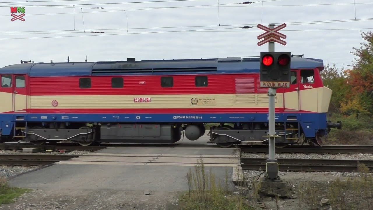 Železniční přejezd Mstětice #2 [P3614] - 11.10.2022 / Czech railroad crossing