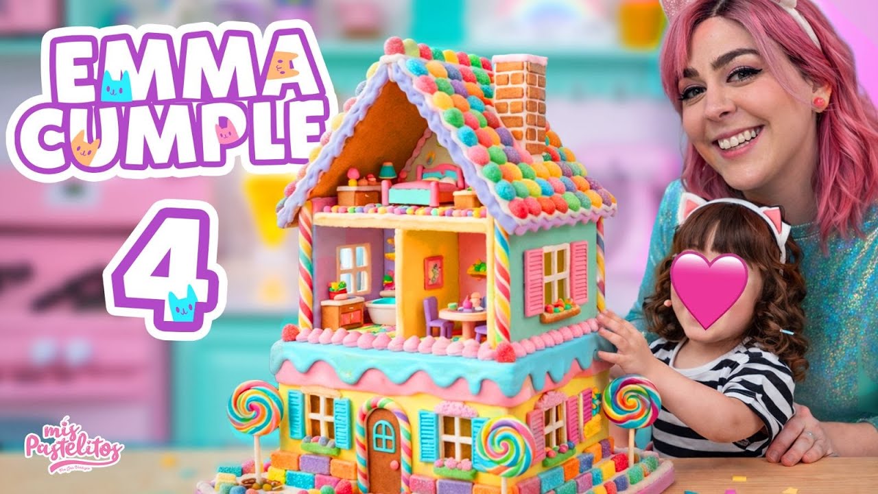 Le hice CASA GIGANTE de PASTEL a mi hija Emma 😱🎂