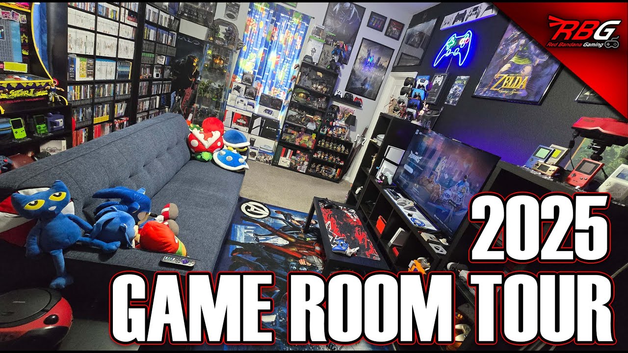 2025 Game Room Tour - My Game Collection - N64, SNES, PS4, PS5, Switch & More!