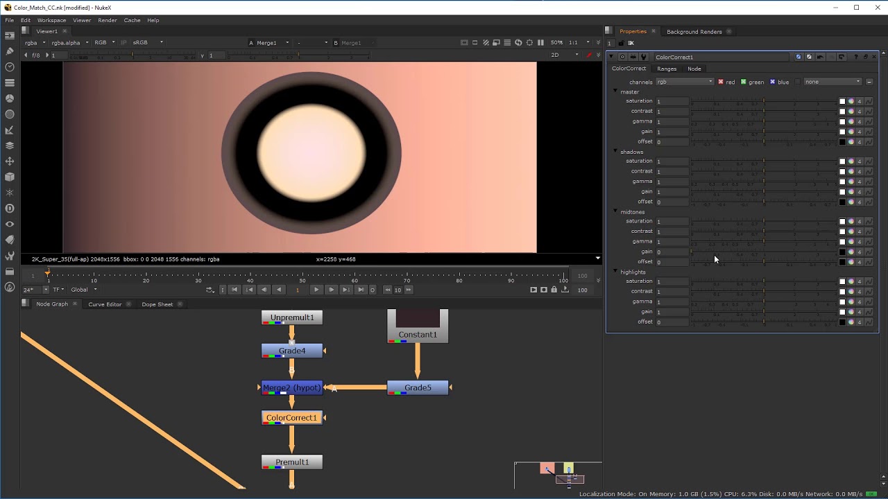 Nuke 104- Cleanup & Color in Nuke - Lesson 13: Color Correcting Ranges