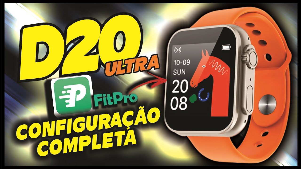 COMO CONFIGURAR e SINCRONIZAR Smartwatch D20 Ultra com APP FitPro!