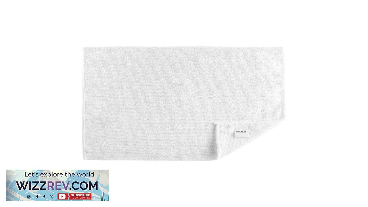 VEVOR 50 Pack White Microfiber Cleaning Cloth 12 x 12 in Premium