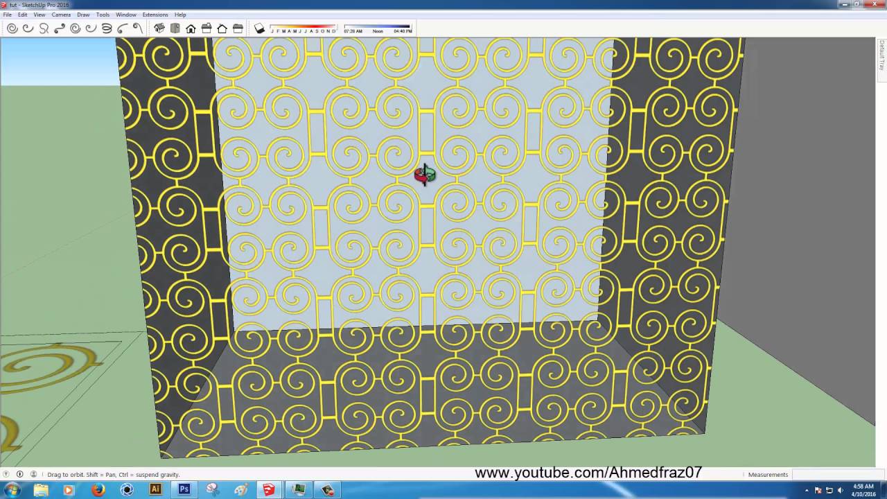How to make transparent (.png) texture in sketchup