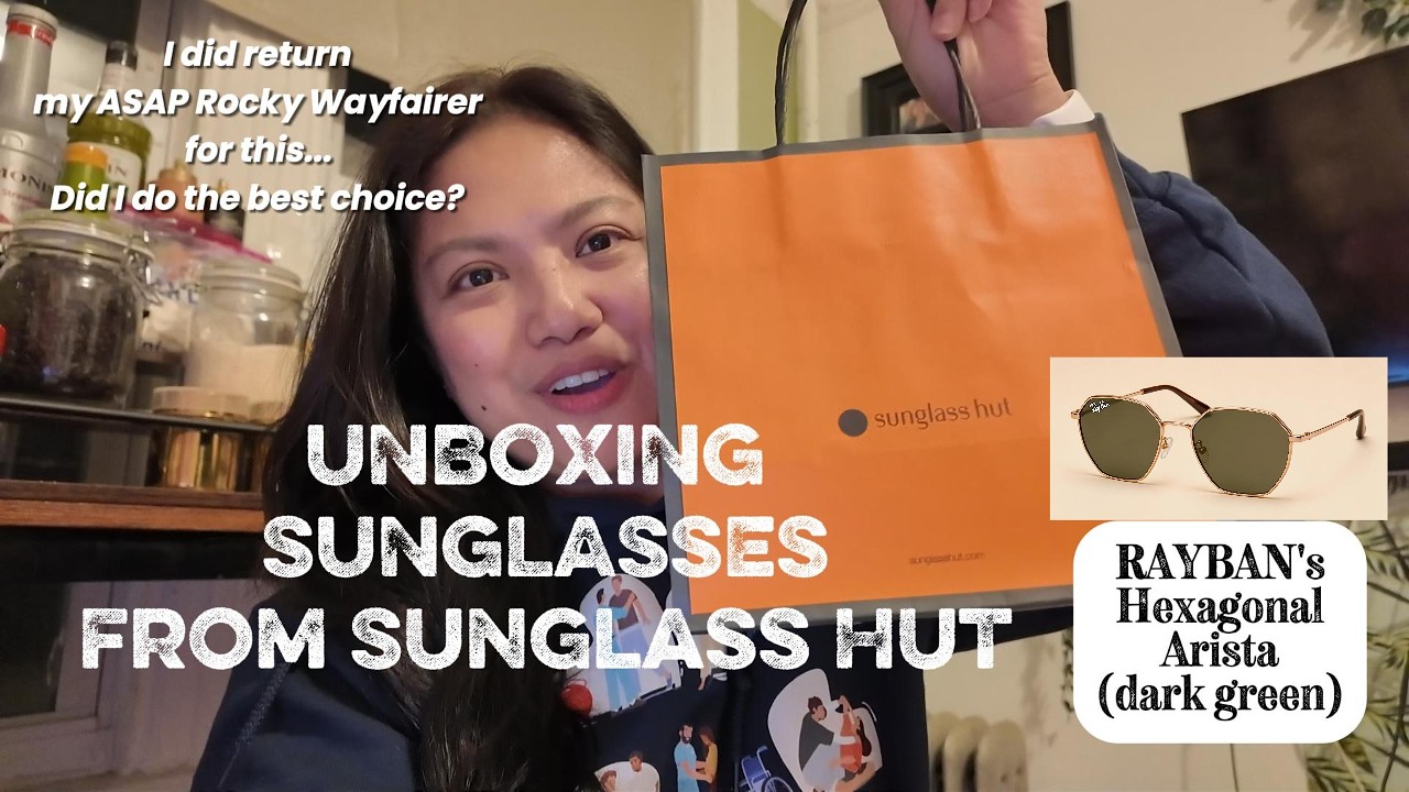 UNBOXING/Shopping Haul | FILIPINO NOSE APPROVED | Rayban's Hexagonal Arista Polarized | SimplyRozen