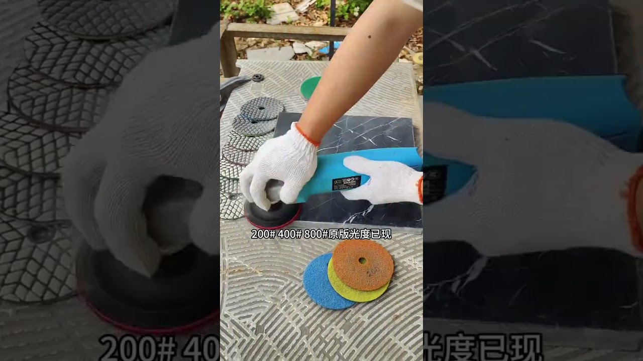how to use diamond polishing pad to grind and polish stone, suitable for granite, marble