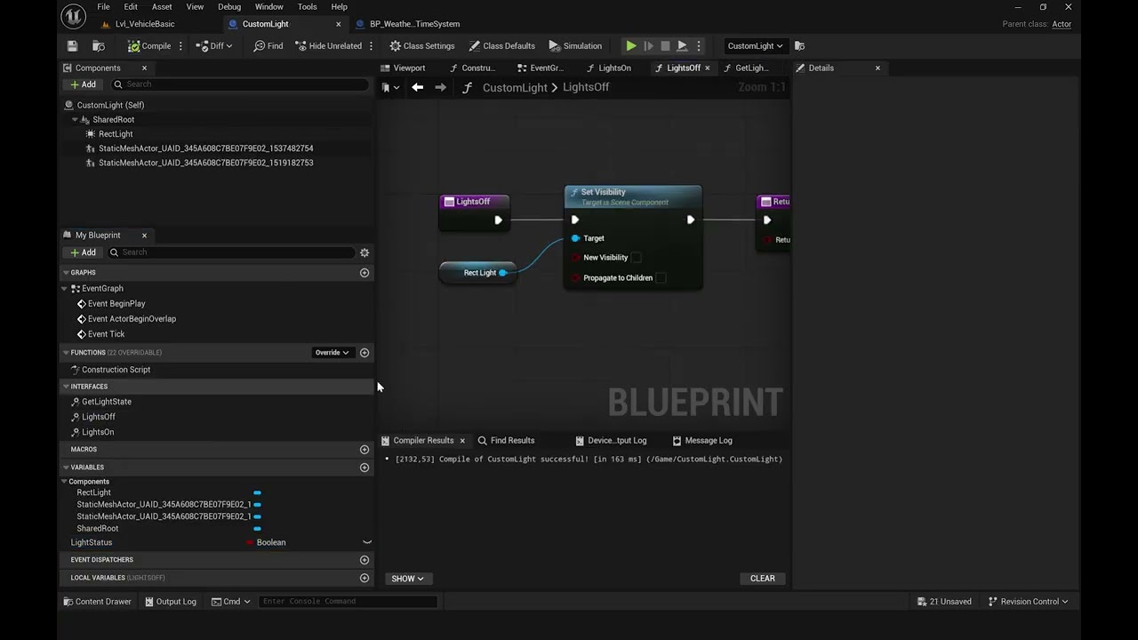 Tutorial 2 : CustomLights - UE – Weather & Time System | Day Night Cycle & Dynamic Weather