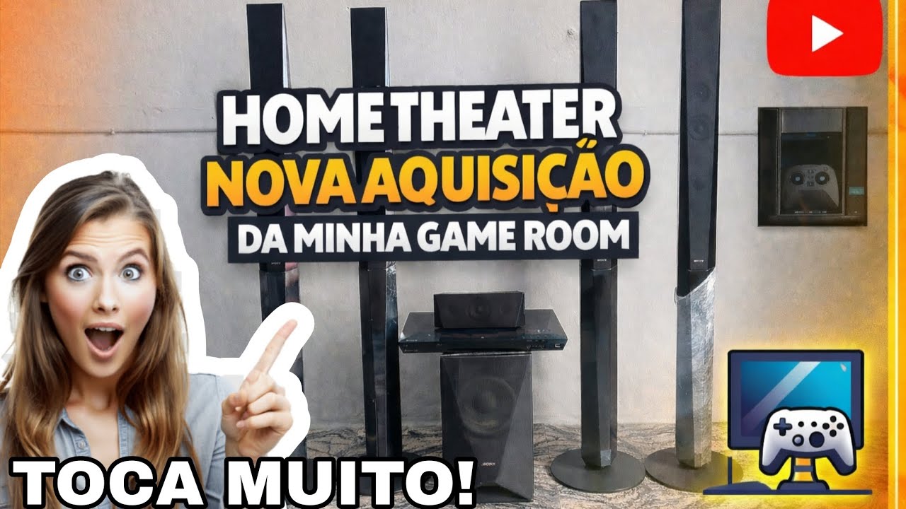 ESSE HOME THEATER TRANSFORMOU MINHA GAME ROOM!