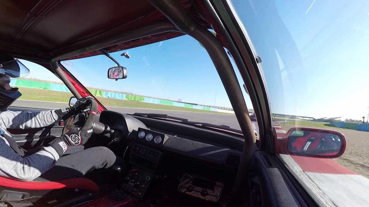 Civic EE9 B18c 2.0L 270HP stroker - Magny Cours F1 track VS Porsche Cayman S, Lotus Exige