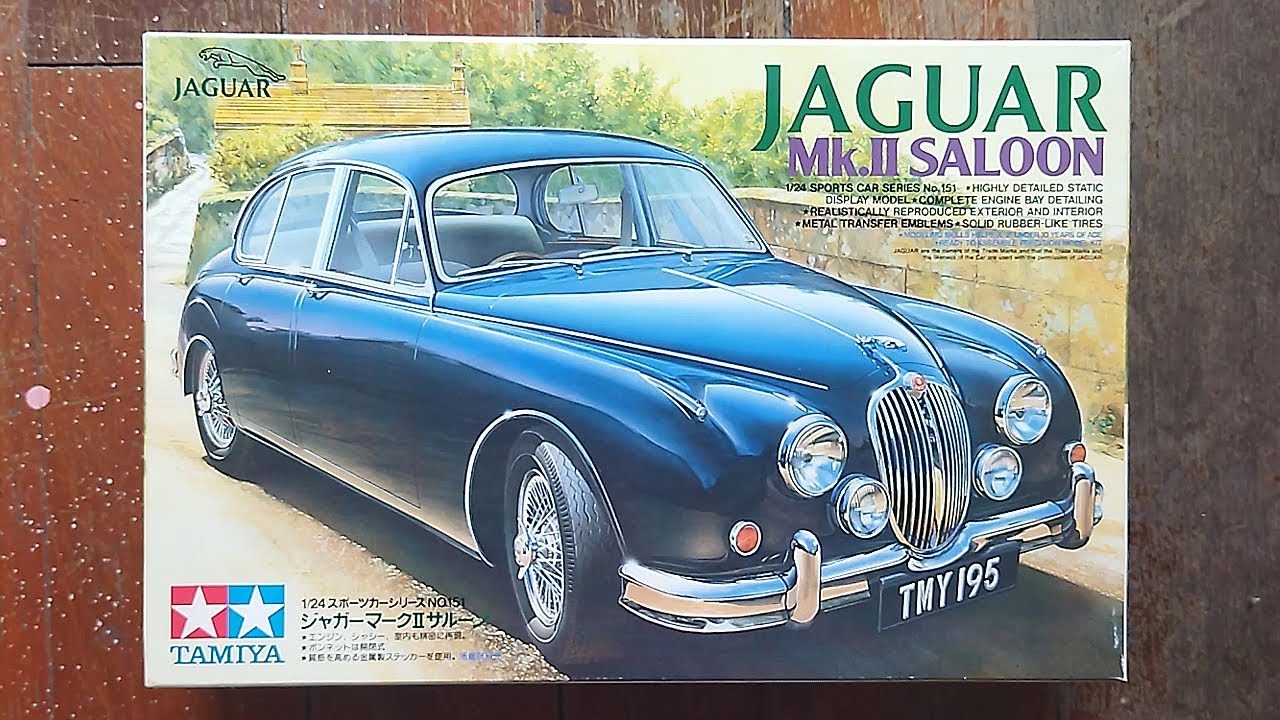 Tamiya 1/24 Jaguar Mk.II Saloon | Plastic Model Kit Unboxing