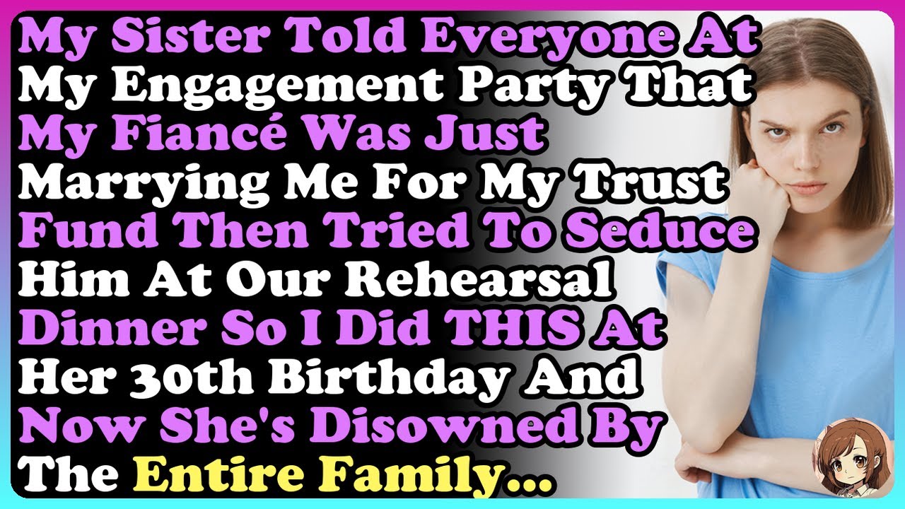 My Sister Told Everyone At My Engagement Party That My Fiancé Was Just Marrying Me For My Trust...