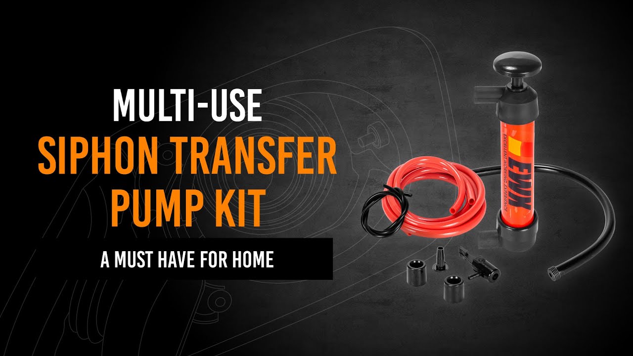 EWK Multi-Use Siphon Transfer Pump Kit - For Gas, Oil, Fluid & Liquids Extractor│EB0326│EWKtool