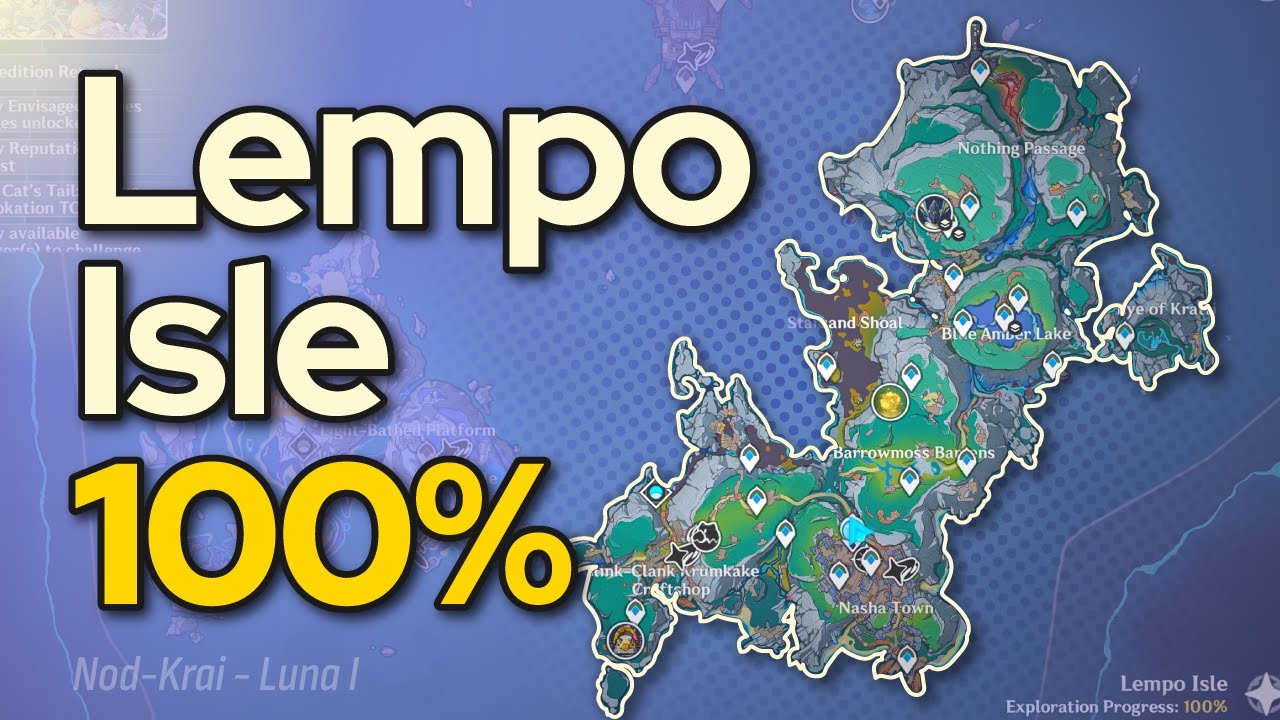 Lempo Isle 100% exploration guide