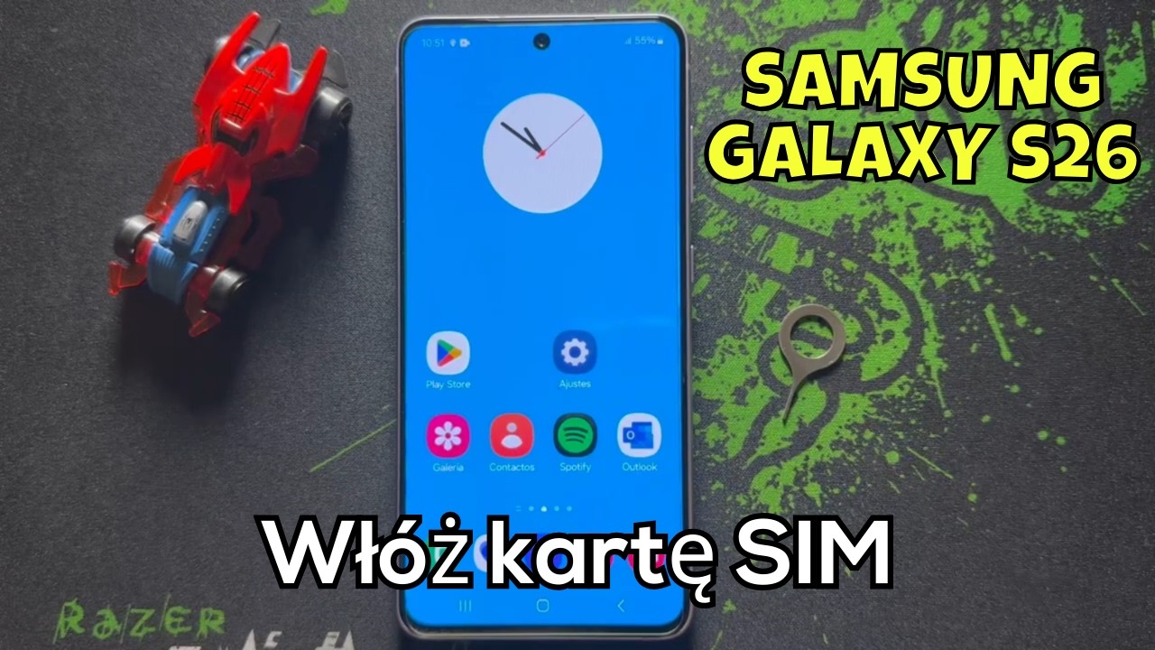Włóż kartę SIM Samsung Galaxy S26