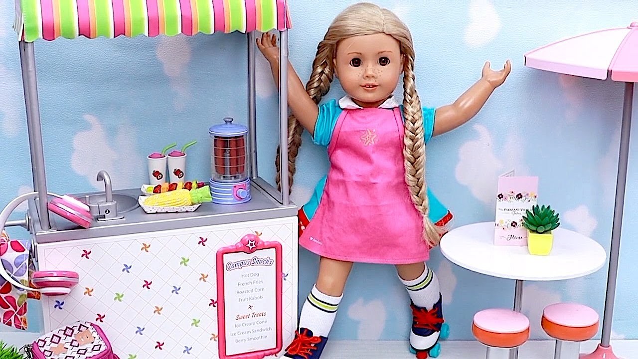 Doll working at the Hot Dog Stand