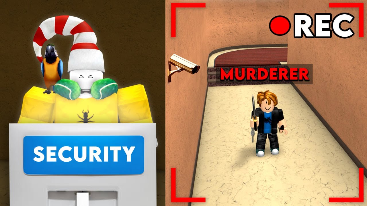 Using SECURITY CAMERAS in Murder Mystery 2..