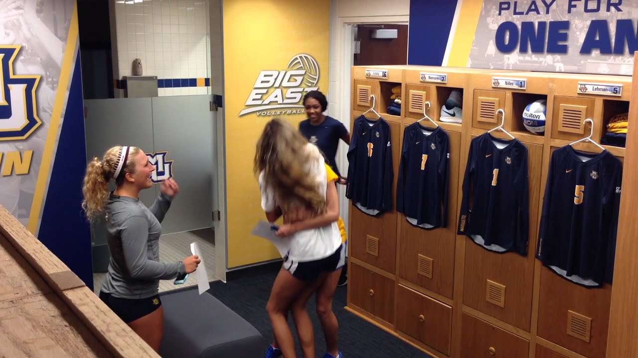 Marquette Volleyball Locker Room Reveal - August 2015