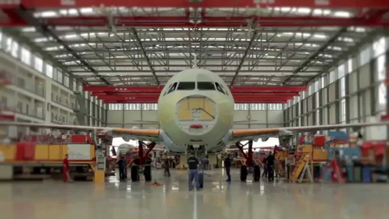 Сборка второго A321 Трансаэро