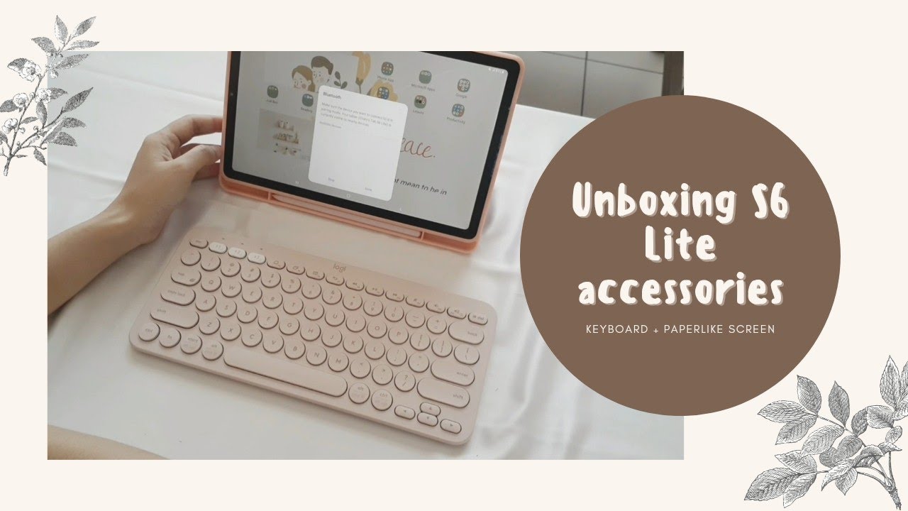 Samsung Galaxy Tab S6 Lite | Unboxing Accessories | keyboard + paperlike screen | sub english