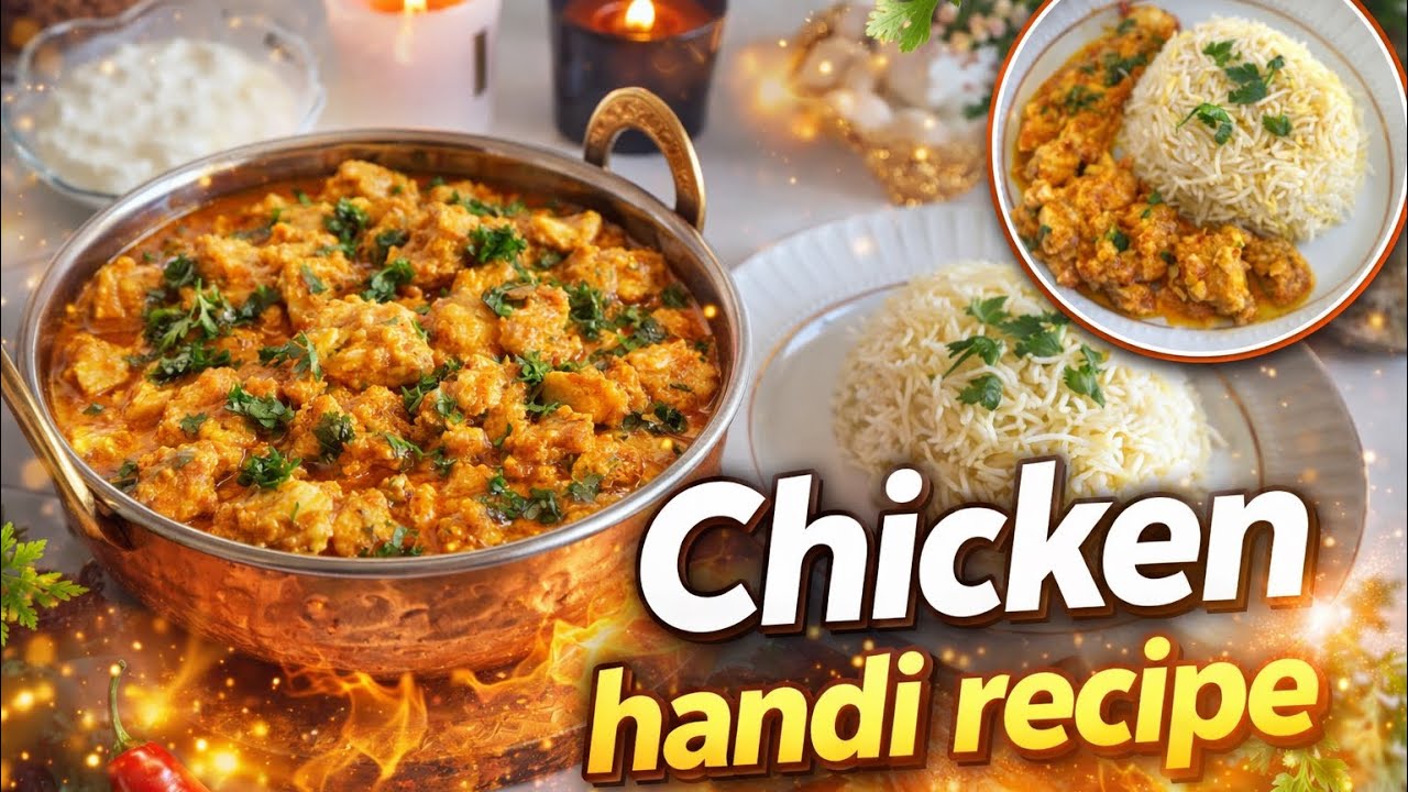 Creamy Chicken Handi Recipe | Easy & Restaurant Style Chicken Handi 🍗✨