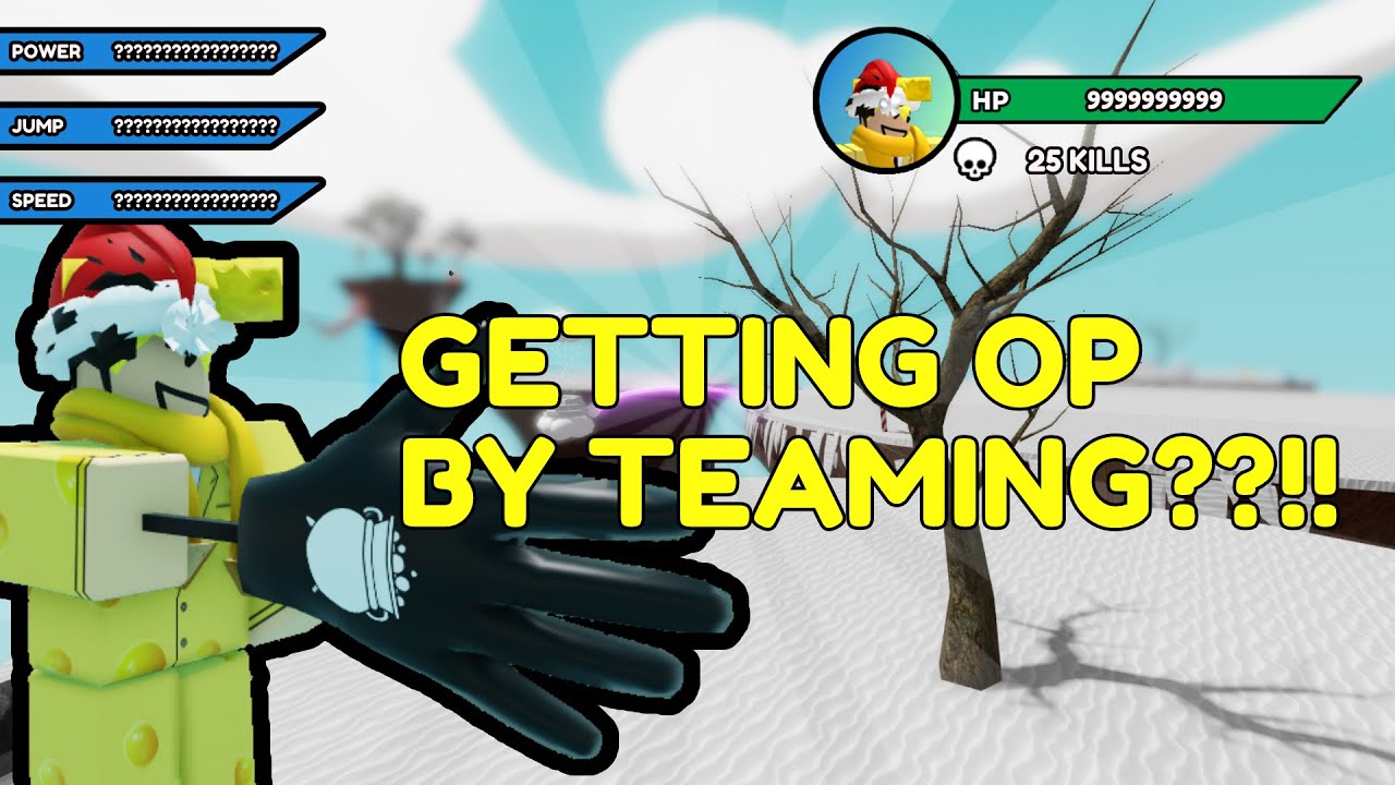 Teaming with witch users and getting OP in Slap Royale? (Slap Battles Roblox)