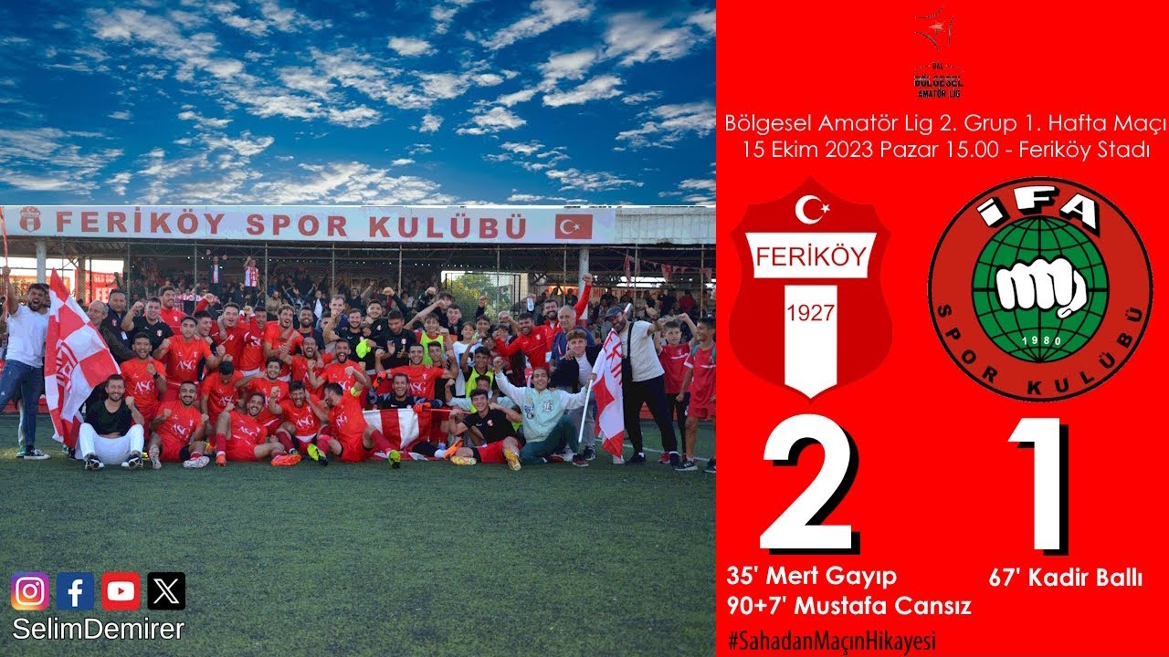 FERİKÖY 90+7'DE 3 PUANI KAPTI (İFA Sporlular Yıkıldı)