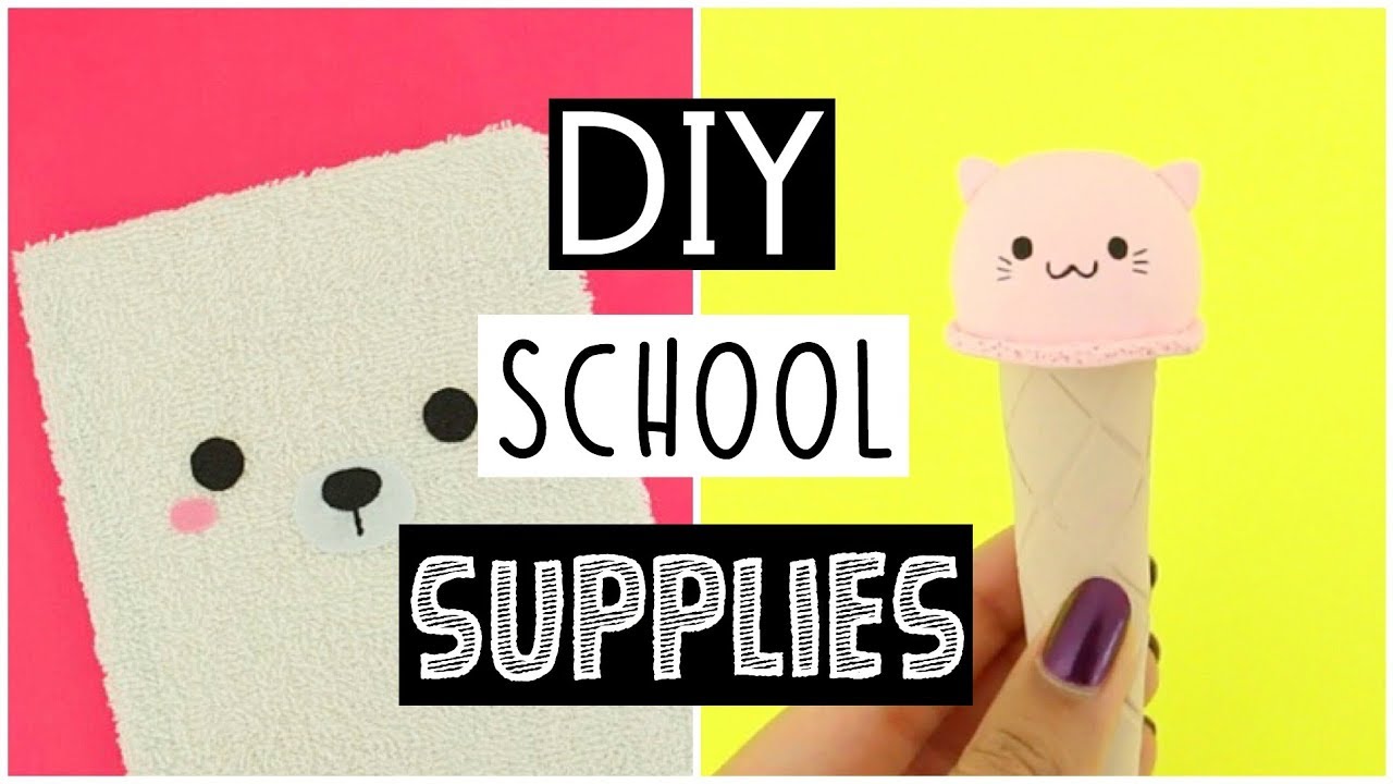 DIY SCHOOL SUPPLIES For Back To School 2017!