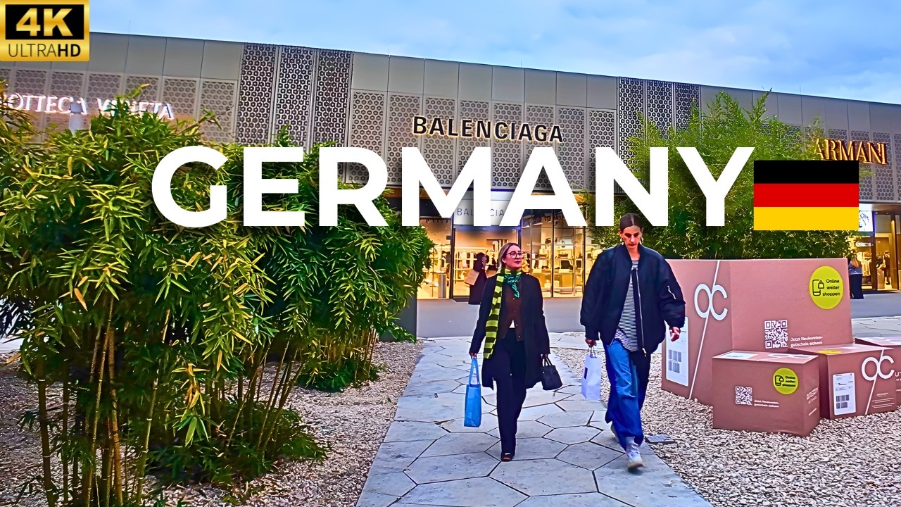 Outletcity Metzingen 🇩🇪  WalkTour | Europe's Biggest & Best Luxury Outlet In  Autumn | 4K 60FPS 