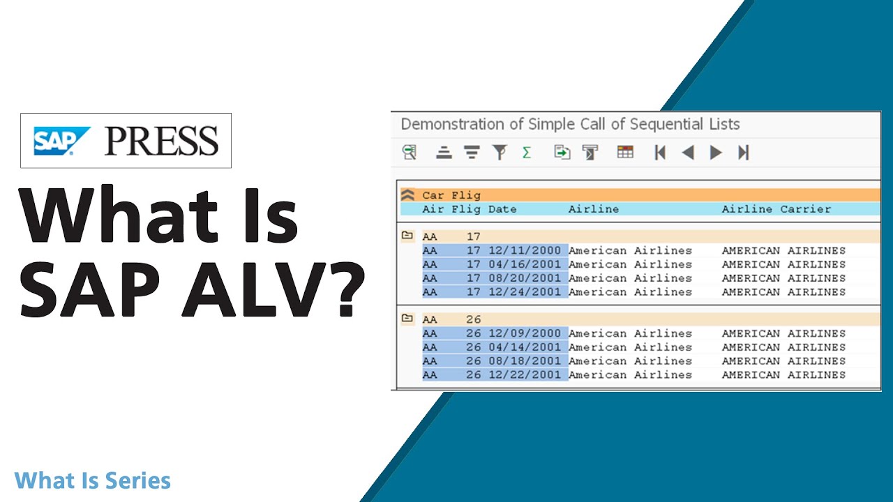 What Is SAP ALV (ABAP List Viewer)?