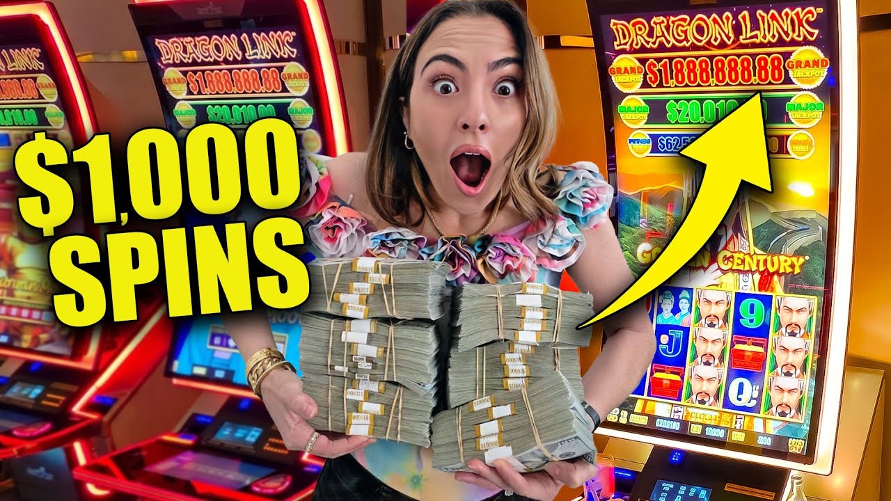 INSANE $1,000 Spins Trying to Win a $1,888,888 Grand Jackpot on Dragon Link!!