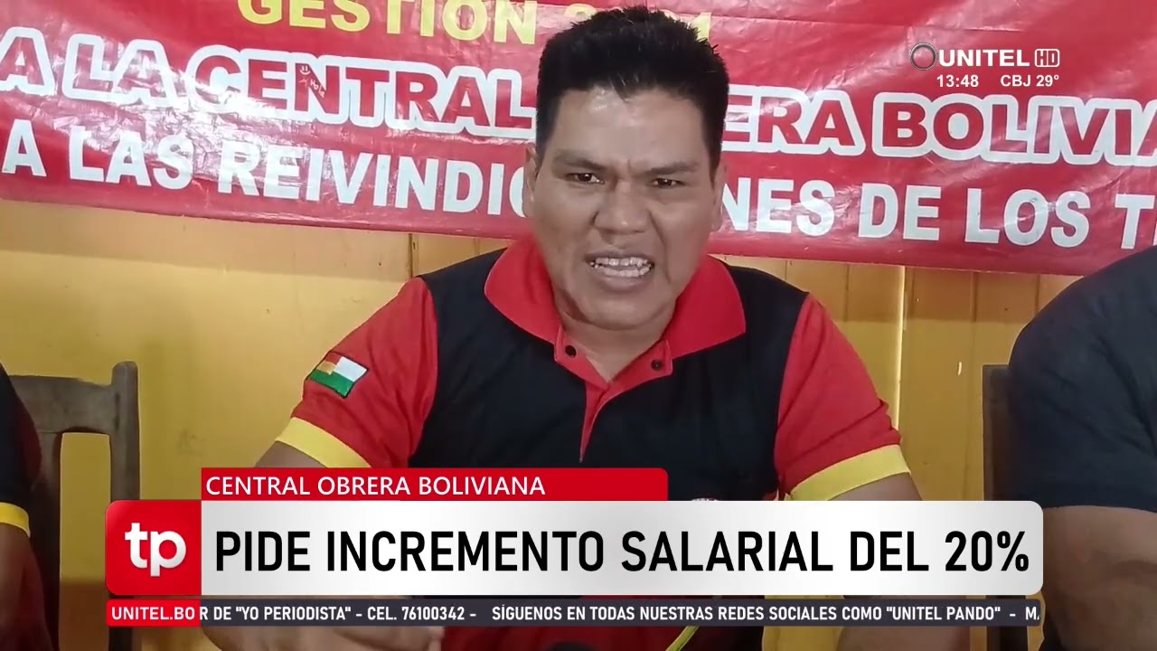 La Central Obrera Boliviana present&oacute; su pliego petitorio