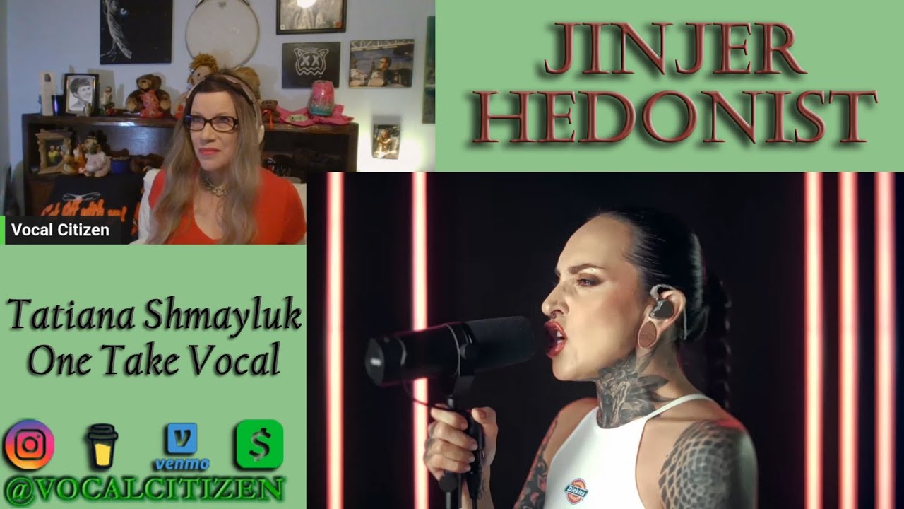 JINJER - Hedonist - Tatiana Shmayluk  (One Take Vocal Performance) reaction