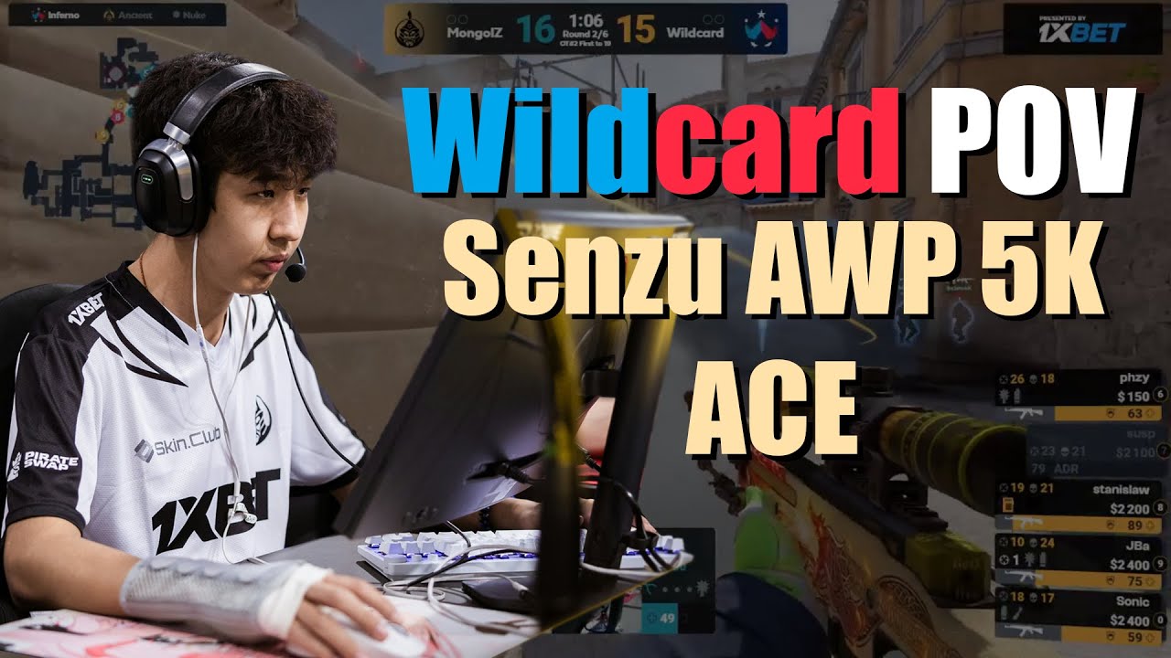 Senzu AWP ACE from Wildcard's POV (2 no scopes)