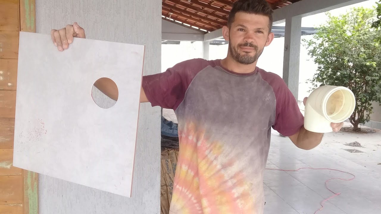 como fazer o furo do ralo