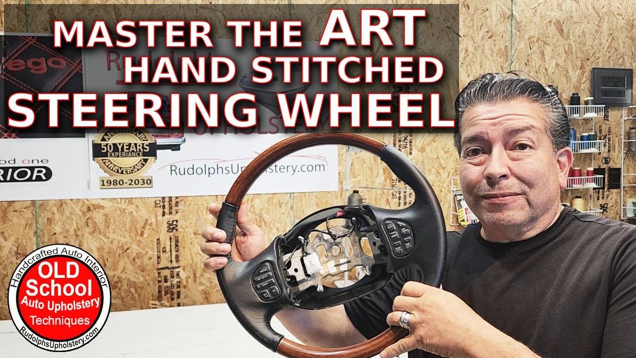 How to Wrap a LEATHER Steering Wheel in Leather Like a Pro