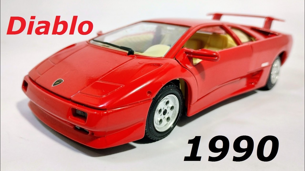 1990 Lamborghini Diablo Burago #lamborghini #burago #buragofficial #diecastcars #diablo #diecast